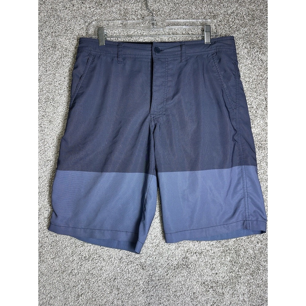 Mossimo Supply Co Hybrid Shorts Mens 32 Blue Colorblock Swim Casual